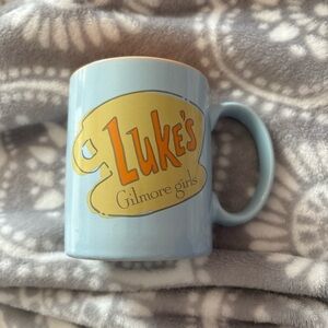 Luke's Diner Light Blue 'Gilmore Girls' Logo Mug - Official TV Show Style
